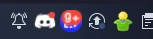 the discord logo, signal, and gajim is all blurry